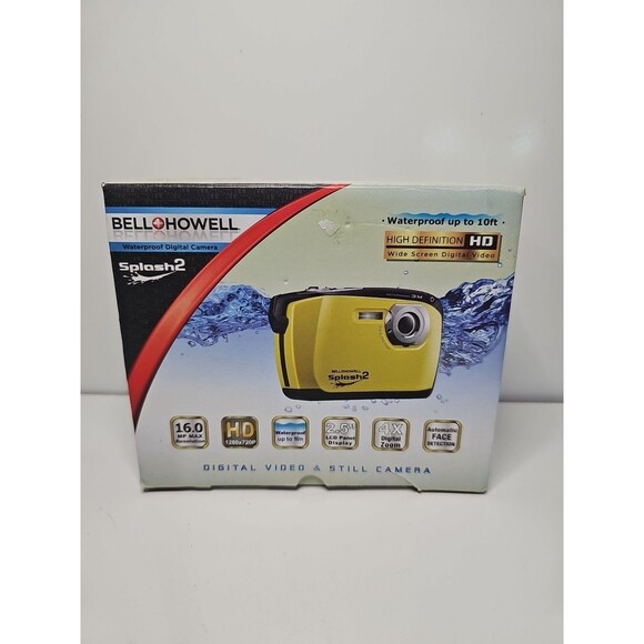 Bell+Howell Splash WP16-O Waterproof digital camera - Orange Tested Working - Picture 1 of 6